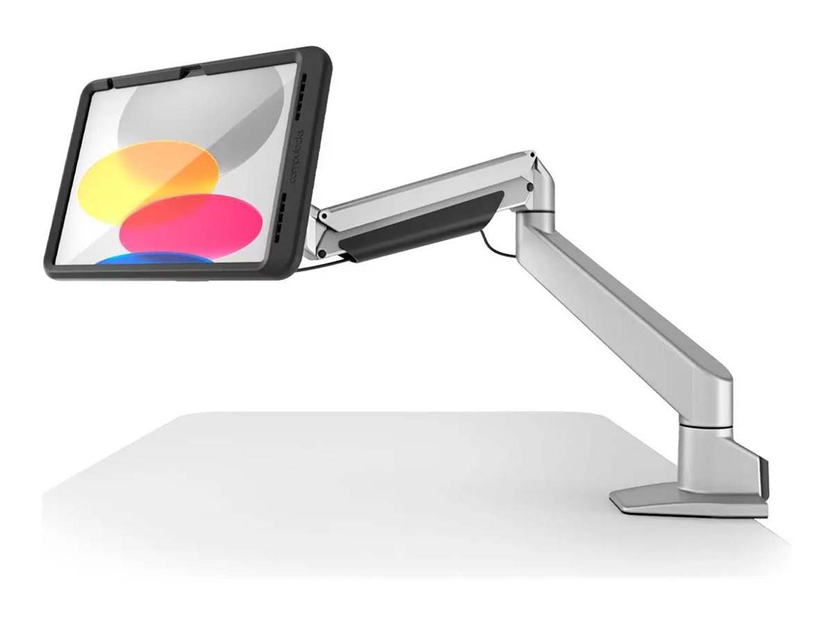 Compulocks iPad 10.9" 10th Gen PowerMove Articulating Arm Mount mounting kit - for tablet - black, silver