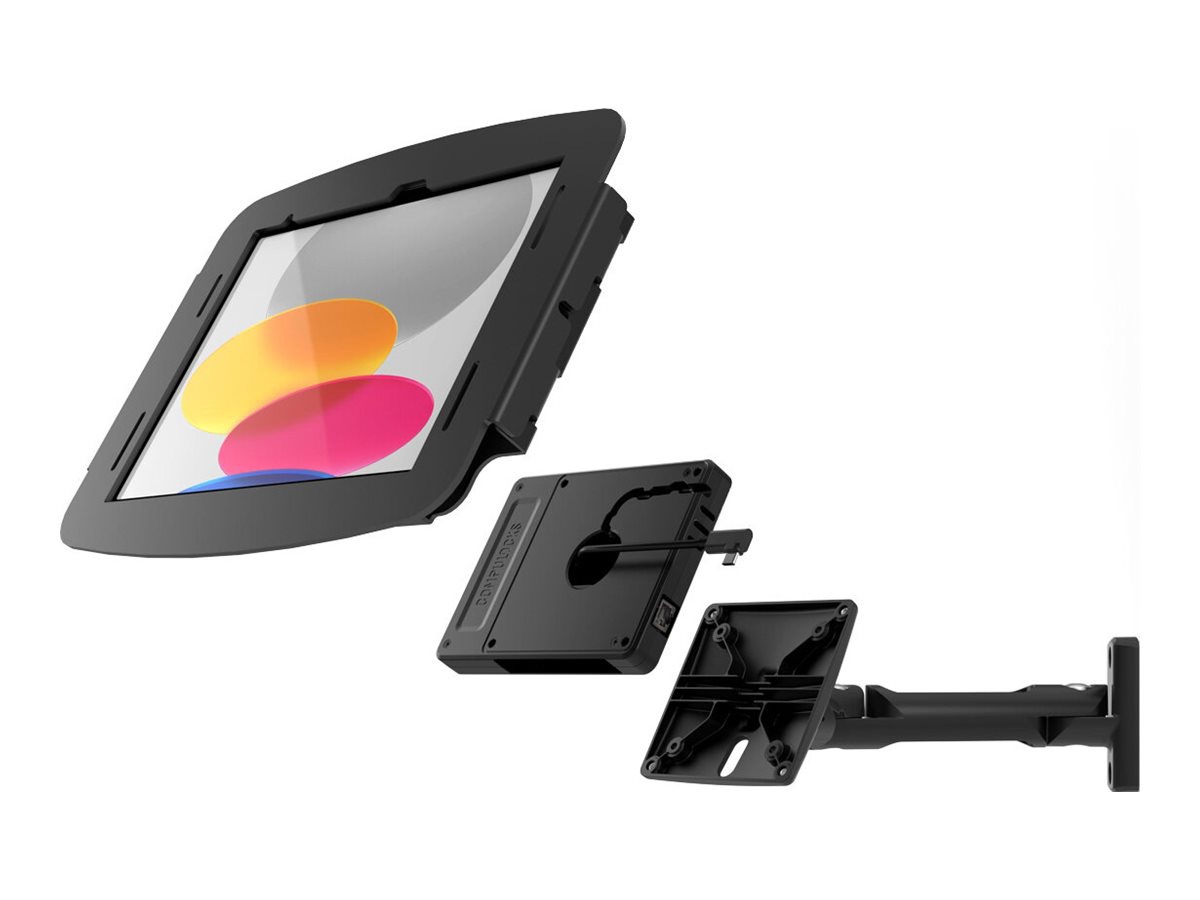 Compulocks iPad Pro 12.9" (3-6th Gen) Space Enclosure Swing Wall Mount Plus Hub enclosure - swing arm - for tablet -