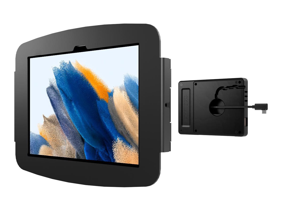 Compulocks Galaxy Tab A8 10.5" Space Enclosure Wall Mount Plus Hub enclosure - for tablet - plus hub - black