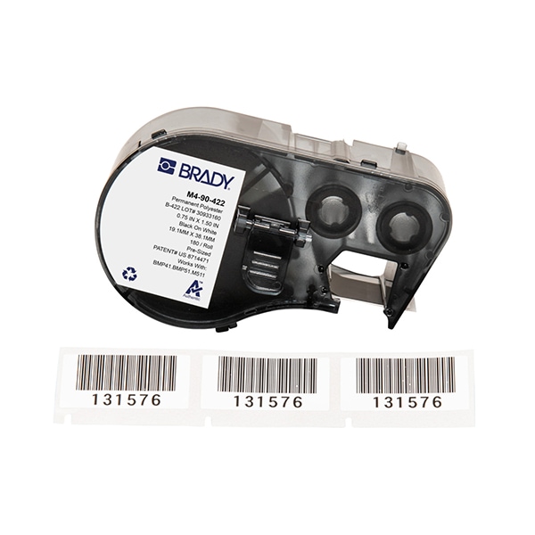 Brady 1.5" x 0.75" Aggressive Adhesive Multi-Purpose Polyester Labels with