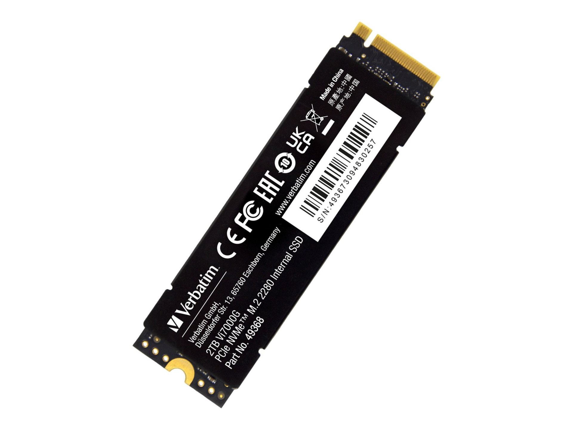 Verbatim Vi7000G - SSD - 2 TB - PCIe 4.0 x4 (NVMe)