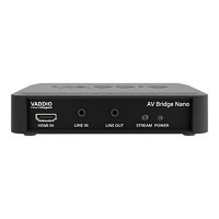 Vaddio AV Bridge Nano - Audio/Video Encoder - Black