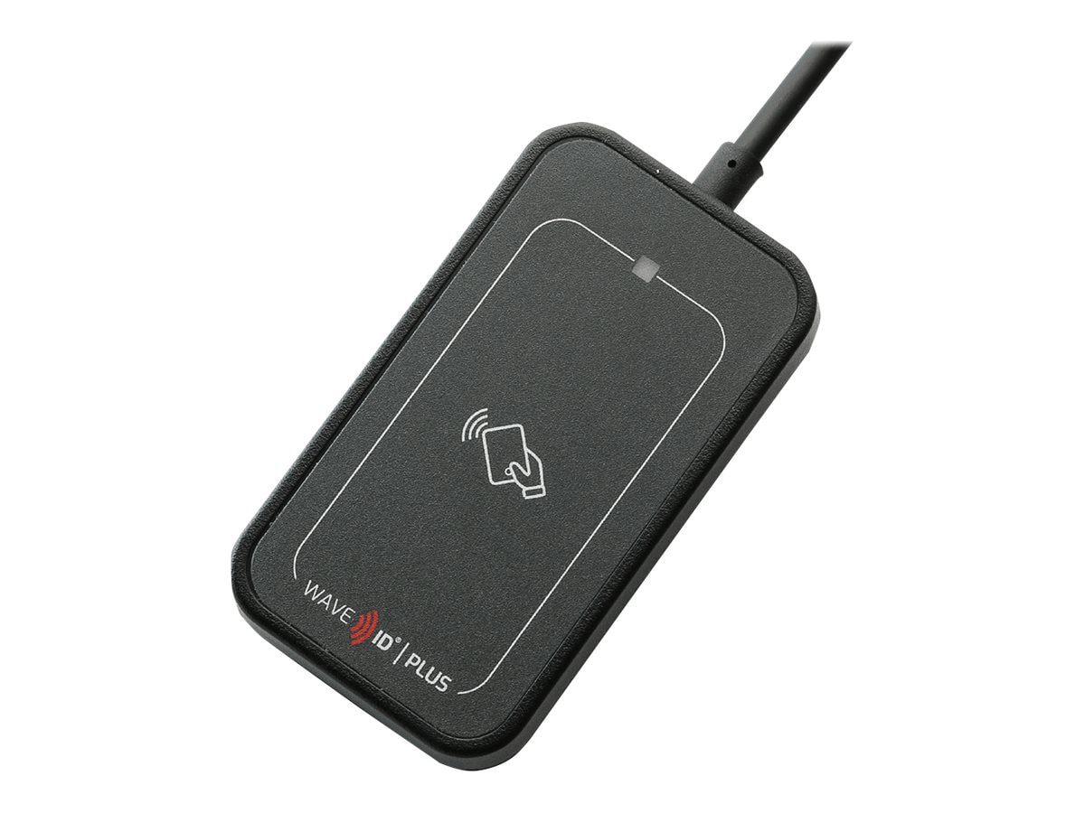 rf IDEAS WAVE ID Plus Mini V3 Keystroke with 16" cable - RF proximity reader / SMART card reader - USB