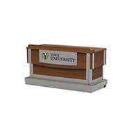 Spectrum Freedom XRS Elite - lectern table - rectangular - graphite talc