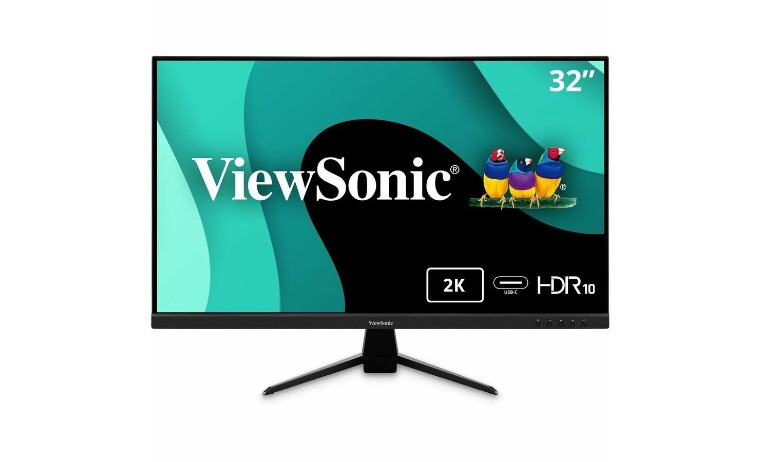 ViewSonic VX3267U-2K - 1440p Thin-Bezel IPS Monitor with 65W USB-C