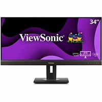 ViewSonic VG3456A 34" Class UW-QHD Curved Screen LED Monitor - 21:9 - Black