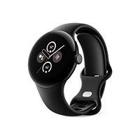 Google Pixel Watch 2 - matte black aluminum - smart watch with active band - obsidian - 32 GB