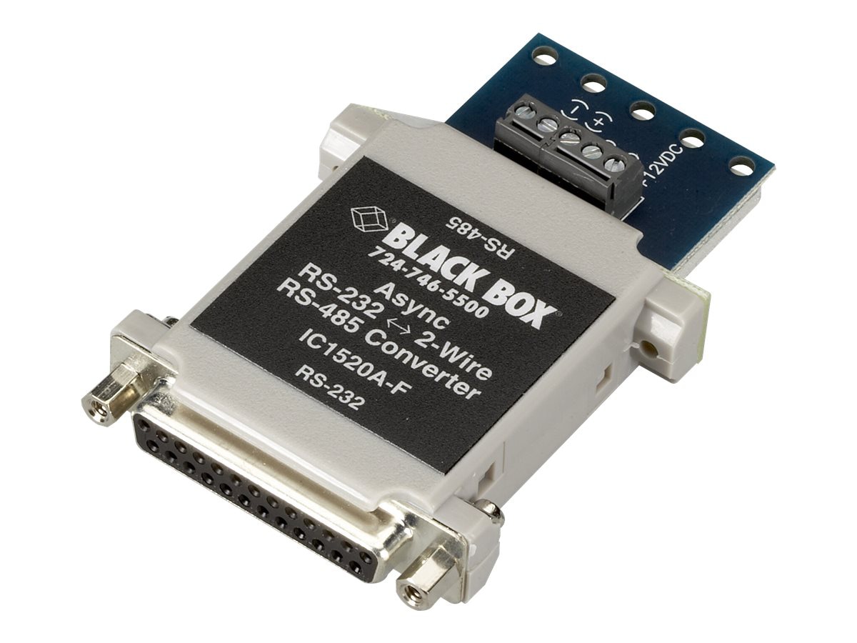Black Box Async RS-232 to 2-Wire RS-485 Interface Bidirectional Converter - serial adapter - RS-232 - TAA Compliant