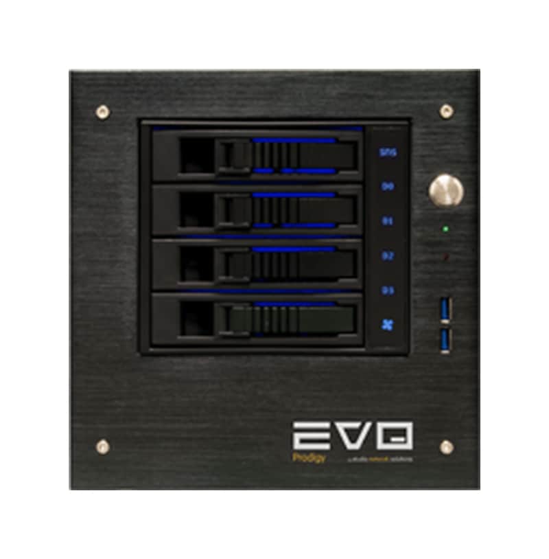 SNS EVO Prodigy 4-Bay Shared Storage Desktop Server with 40TB Raw Capacity Hard Drive