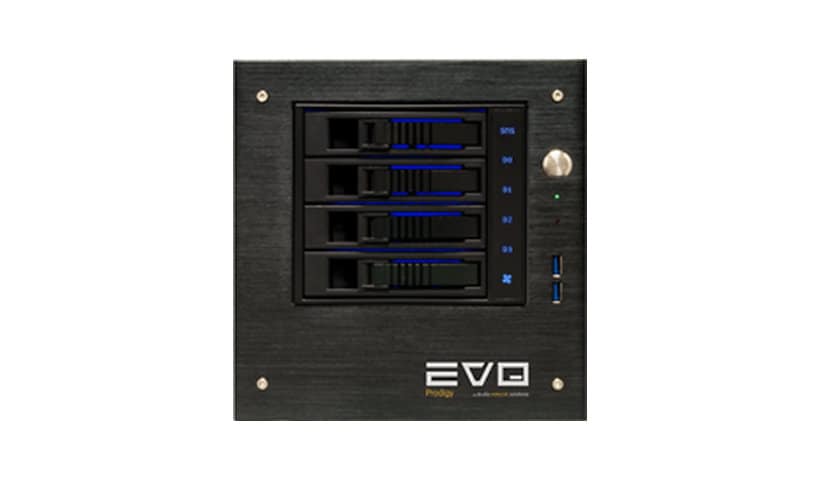 SNS EVO Prodigy 4-Bay Shared Storage Desktop Server with 56TB Raw Capacity Hard Drive