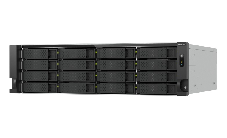 QNAP 3U 16 Bay QTS Hero Network Attached Storage Appliance - TS