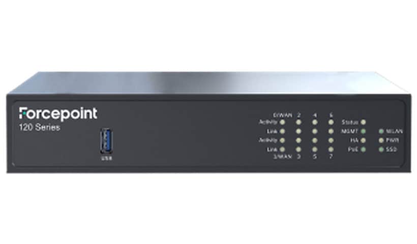 Forcepoint FlexEdge Secure SD-WAN 120 Series Hardware Security Appliance