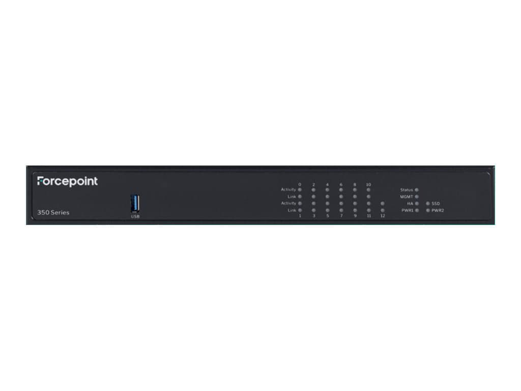 Forcepoint FlexEdge Secure SD-WAN 350 series 352 - security appliance - wit