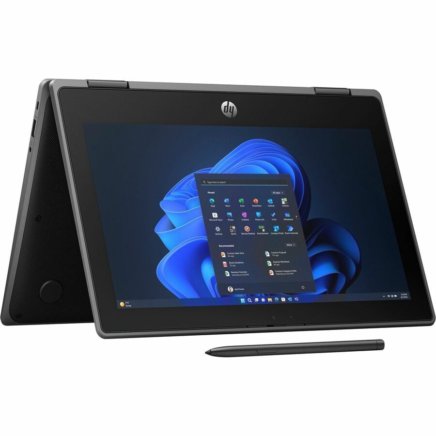 HP Pro x360 Fortis G11 11.6" Touchscreen Rugged Convertible 2 in 1 Notebook - HD - Intel N-Series N100 - 4 GB - 128 GB