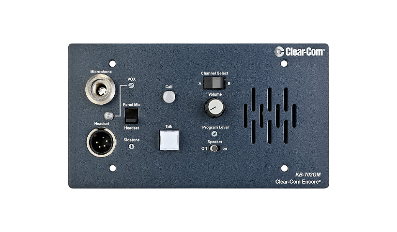 Clear-Com Dual Channel Encore Intercom System Remote Speaker Station