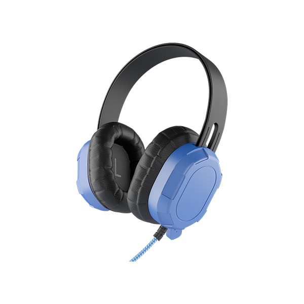 MAXCases Extreme Headset with Braided Cable and 3.5mm Connector - Blue