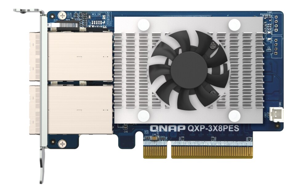 QNAP QXP-3X8PES 2-Port PCIe Expansion Card with SFF-8644 Special Cable