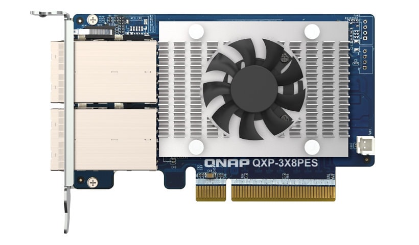 QNAP QXP-3X8PES 2-Port PCIe Expansion Card with SFF-8644 Special Cable