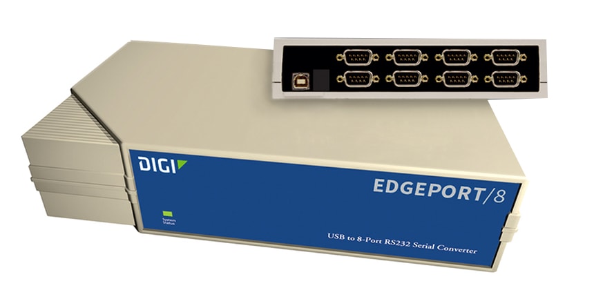 Digi Edgeport/8 USB to 8 Port RS-232 DB9 Serial Converter