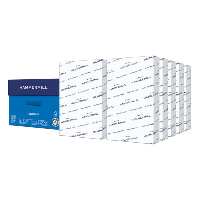 HammerMill 8.5"x14" Legal Copy Paper - 10 Ream