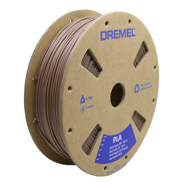Dremel 1.75mm PLA Filament for DigiLab 3D45 3D Printer - Matte Brown