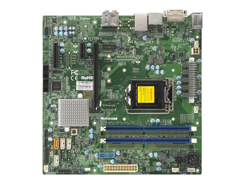 SUPERMICRO X11SSQ-L - motherboard - micro ATX - LGA1151 Socket - H110