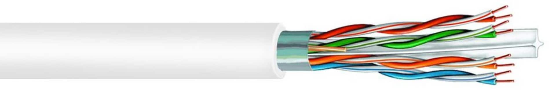 CommScope Uniprise 1000' CAT6 F/UTP Shielded Plenum Twisted Pair Cable - Wh