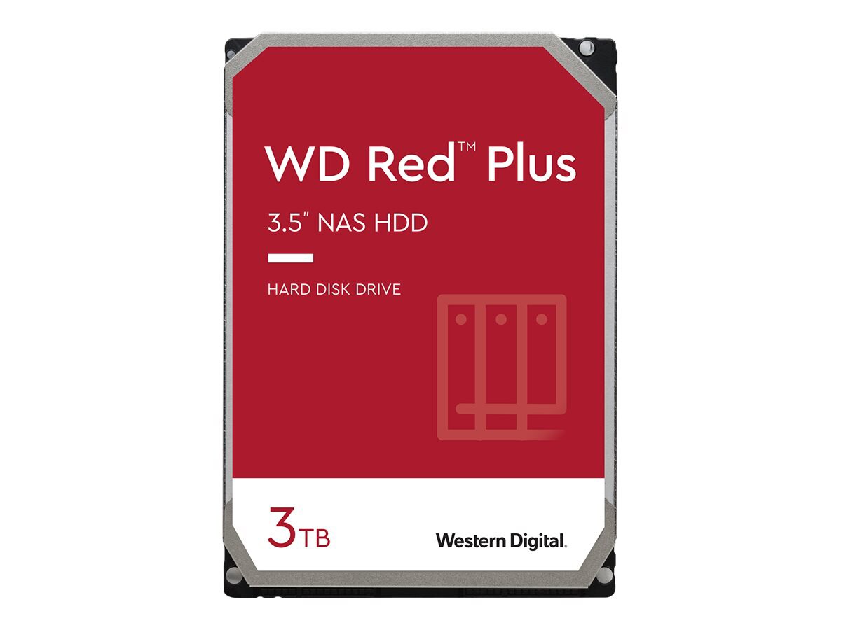 WD Red Plus WD30EFPX - hard drive - 3 TB - SATA