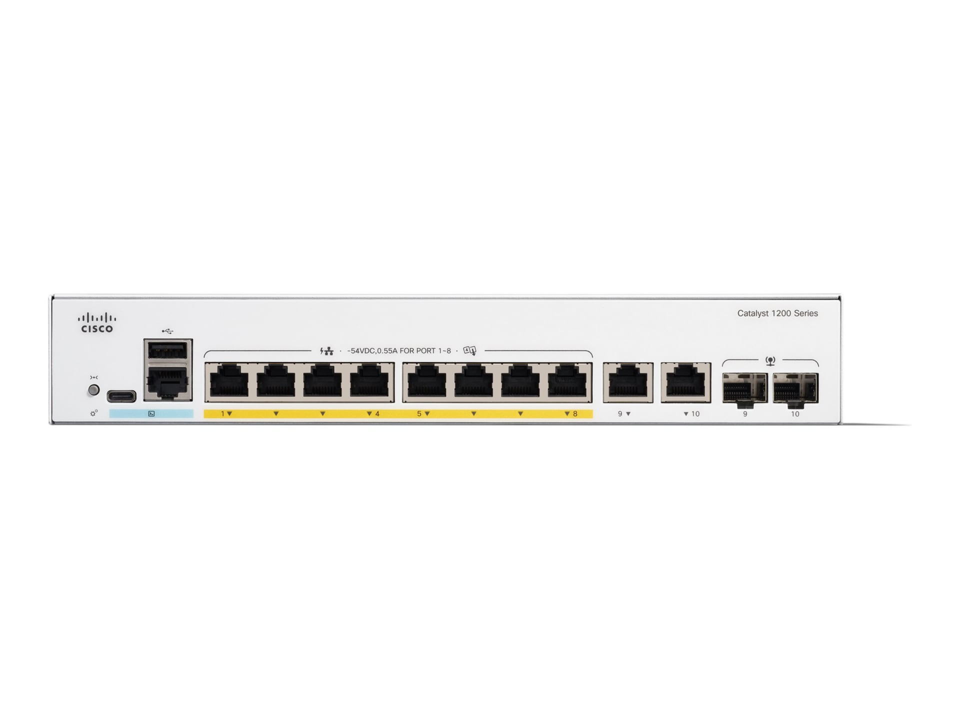 Cisco Catalyst 1200-8P-E-2G - switch - 8 ports - smart - rack-mountable