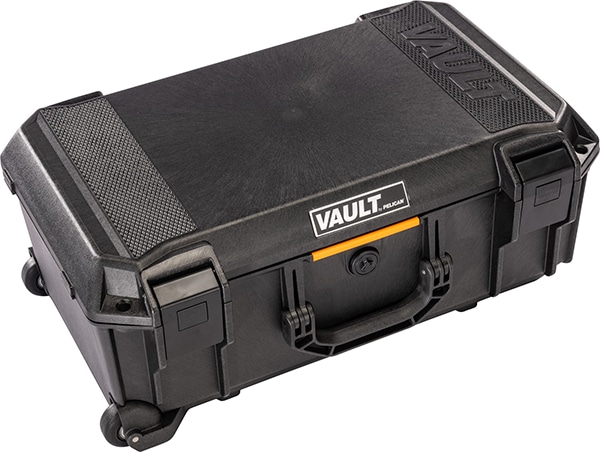 Pelican V525 Vault Rolling Hard Case with Padded Divider Insert - Black