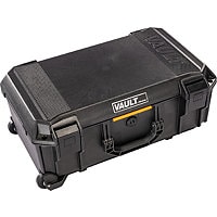 Pelican V525 Vault Rolling Hard Case with Padded Divider Insert - Black