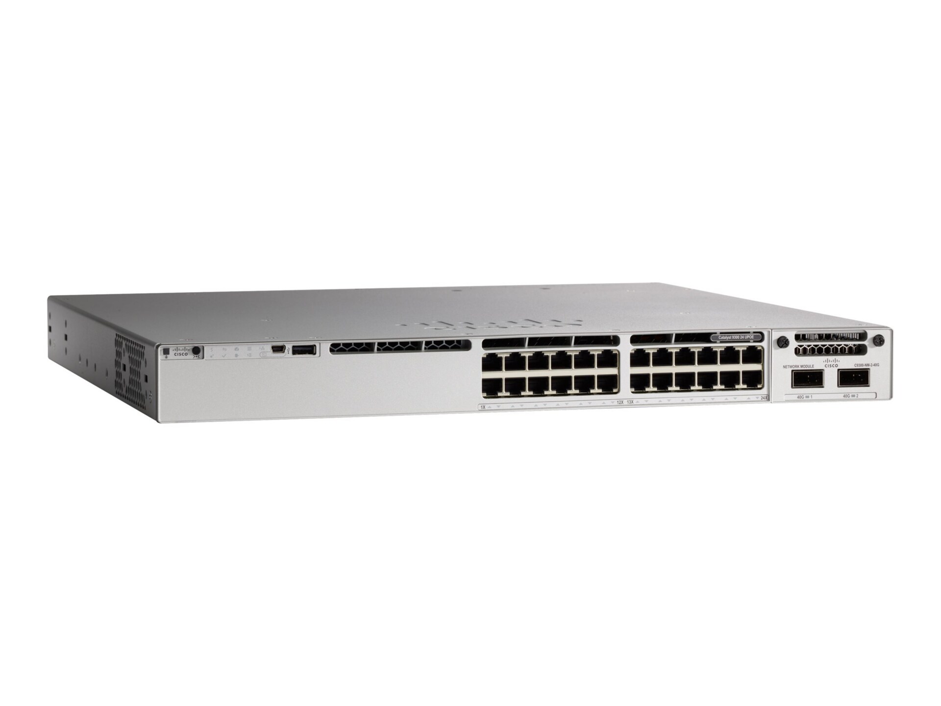 Cisco Meraki Catalyst 9300-24U - switch - 24 ports - managed - rack-mountab