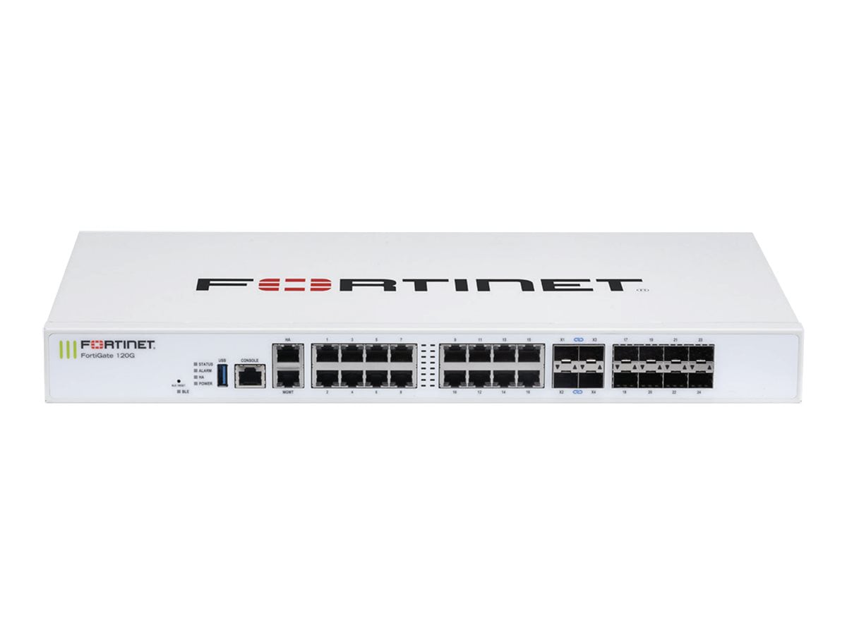 Fortinet FortiGate 120G - security appliance - with 5 years FortiCare Premium Support + 5 years FortiGuard Unified