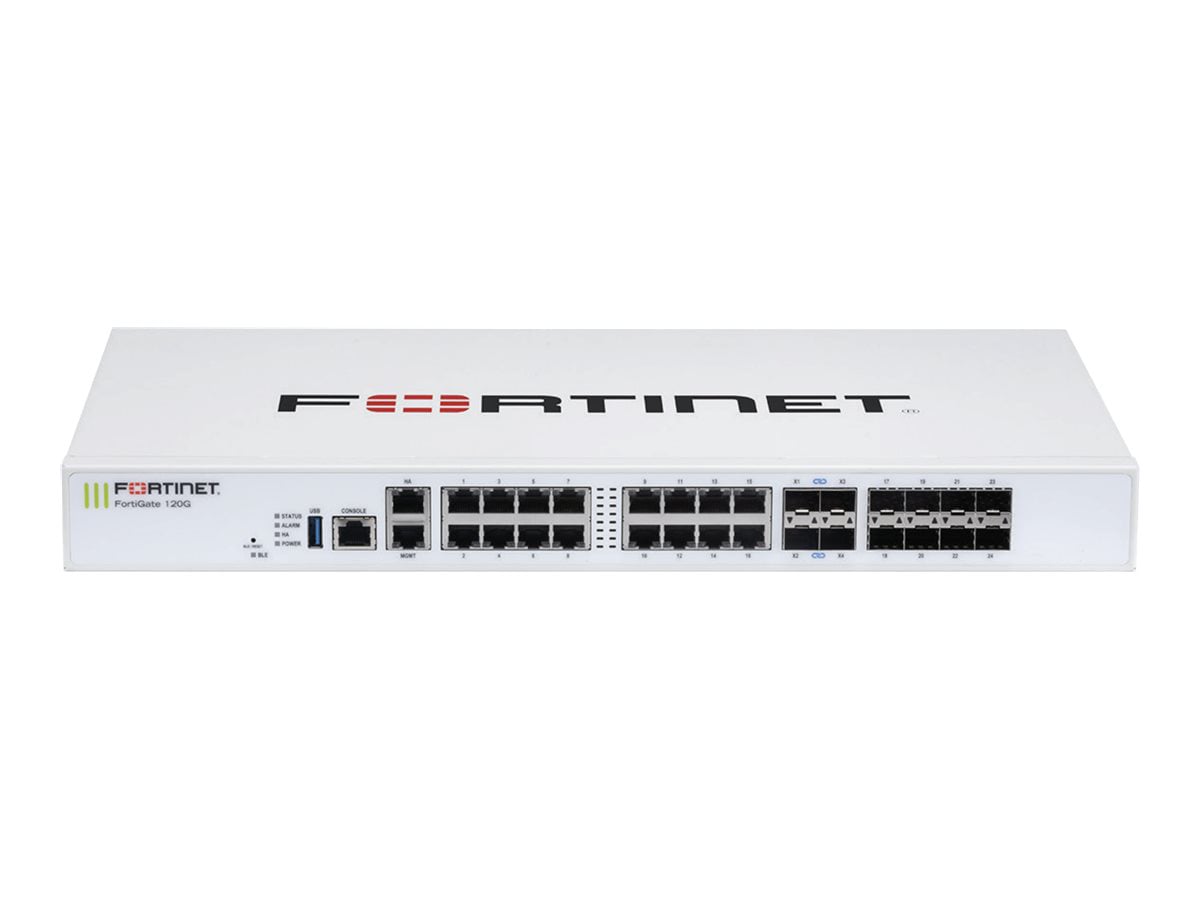 Fortinet FortiGate 120G - security appliance - with 5 years FortiCare  Premium Support + 5 years FortiGuard Unified