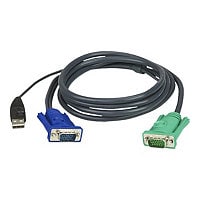 ATEN 2L5202U – keyboard / video/ mouse (KVM) 6 ft. USB cable