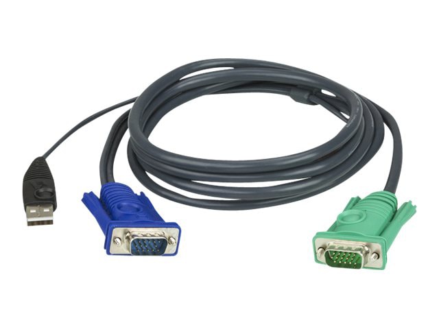 ATEN 2L5203U – keyboard / video/ mouse (KVM) 10 ft. USB cable