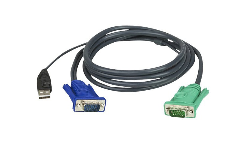ATEN Micro-Lite 2L-5203U - keyboard / video / mouse (KVM) cable - 10 ft