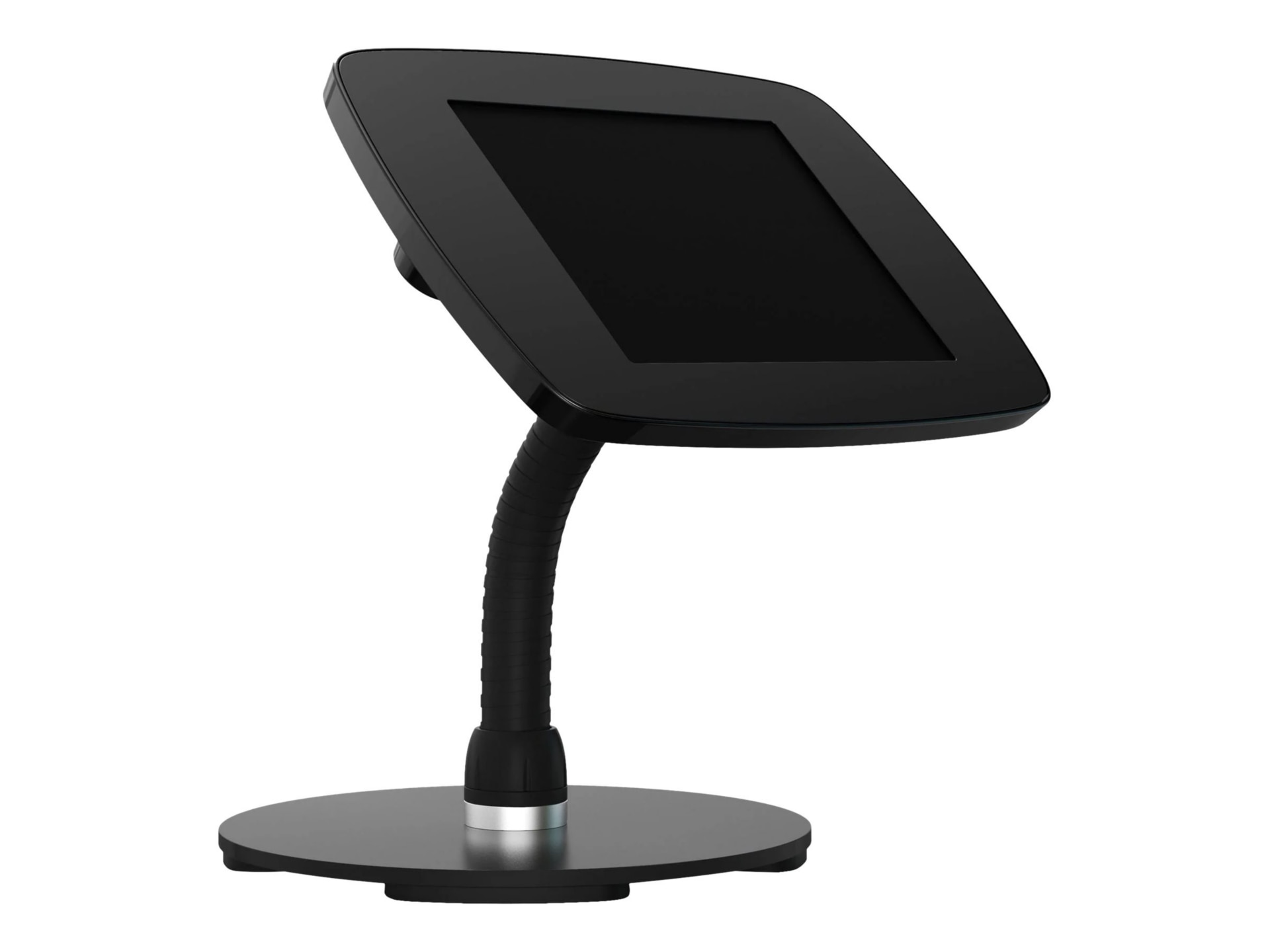 Bouncepad Counter Flex Exposed Front Camera and Home Button stand - gooseneck arm - for tablet - black