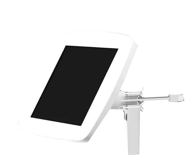 Bouncepad Wallmount Kiosk with Exposed Front Camera and Home Button for A8 10.5" Tablet - White