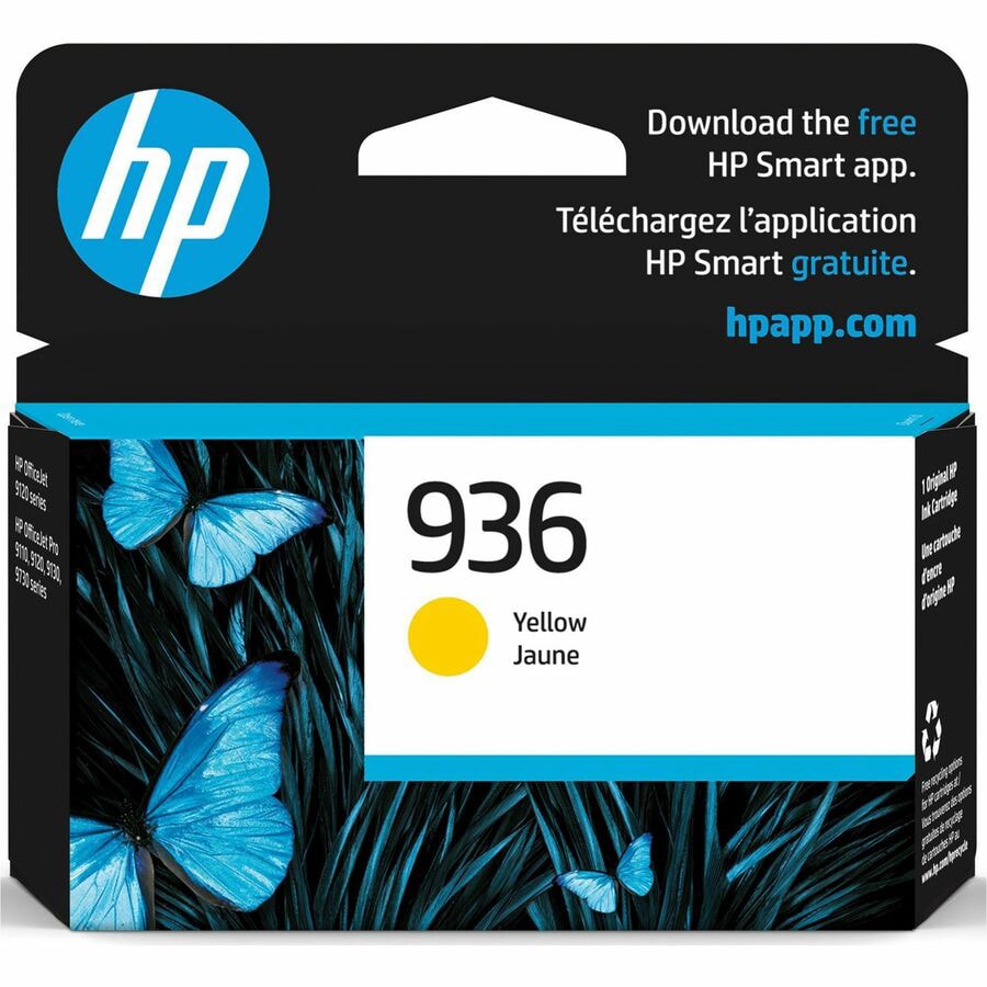 HP 936 Original Ink Cartridge - Yellow - 4S6V1LN - Inkjet