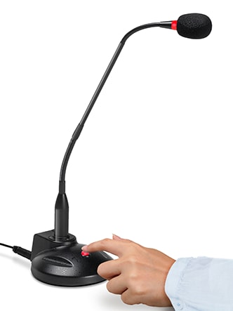 VEC GN-USB-PT Push-to-Talk Gooseneck USB Microphone