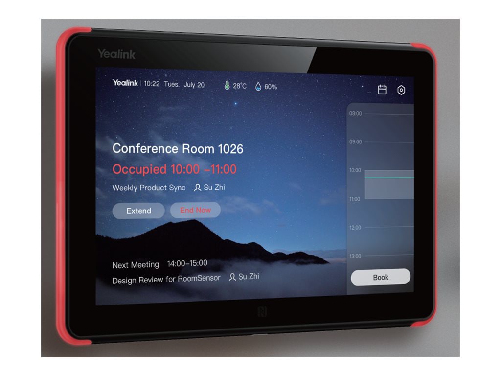 Yealink - touch panel - 802.11a/b/g/n/ac, Bluetooth 5.0