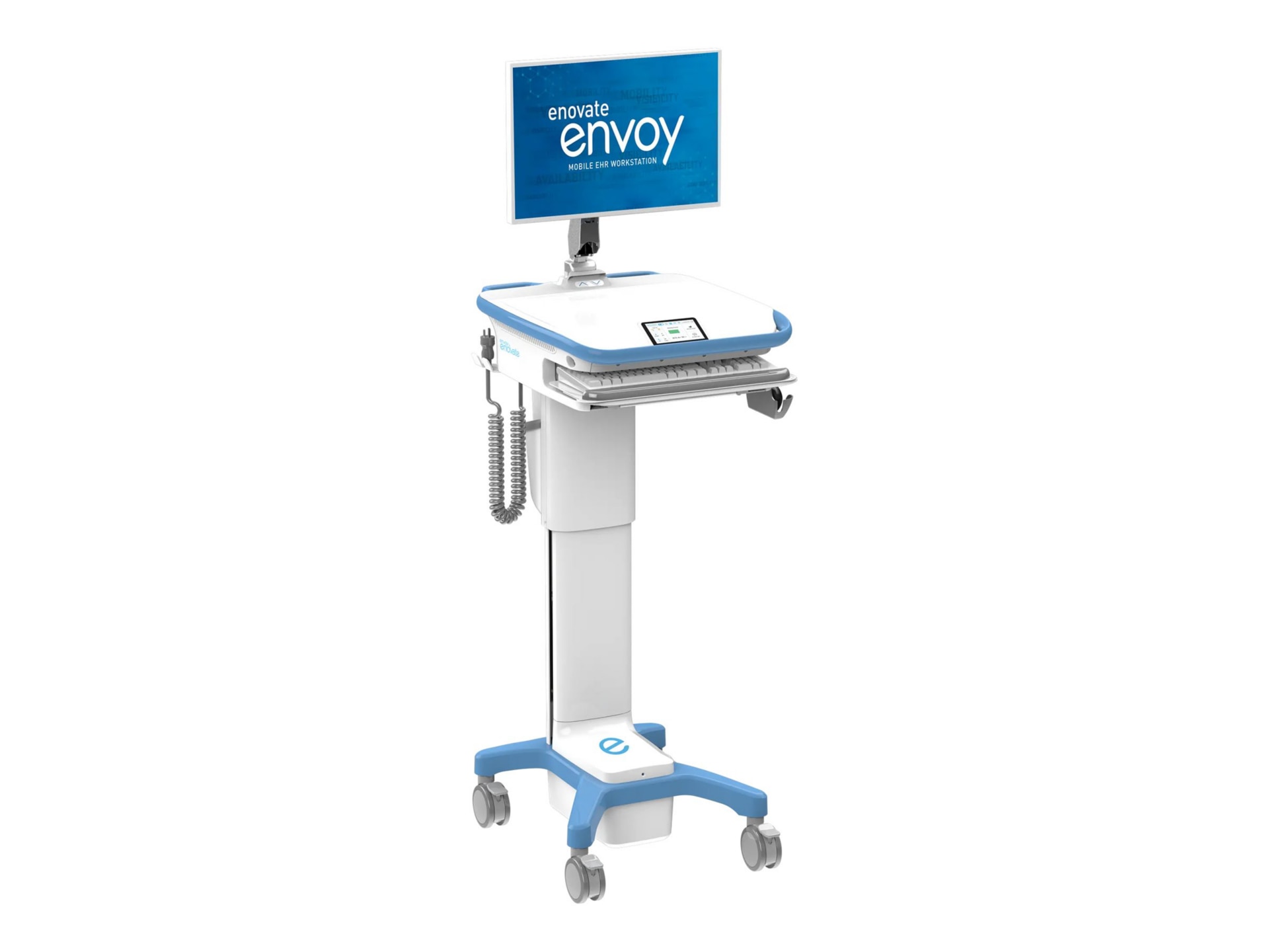 Enovate Medical Envoy cart - FollowMe Ergonomics - MobiusPower Plus, with S