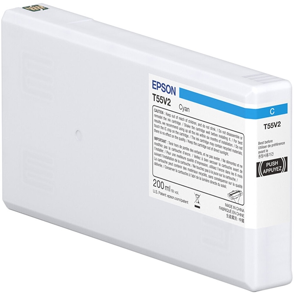 Epson T55V - cyan - original - ink cartridge