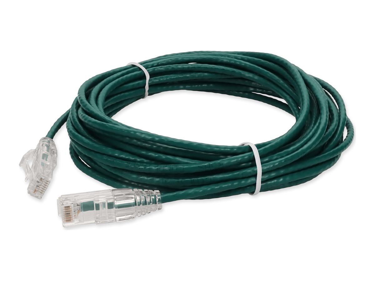 16ft Green CAT 6 Slim PVC Ethernet Cable Snagless Clear-Claw RJ-45 M/M