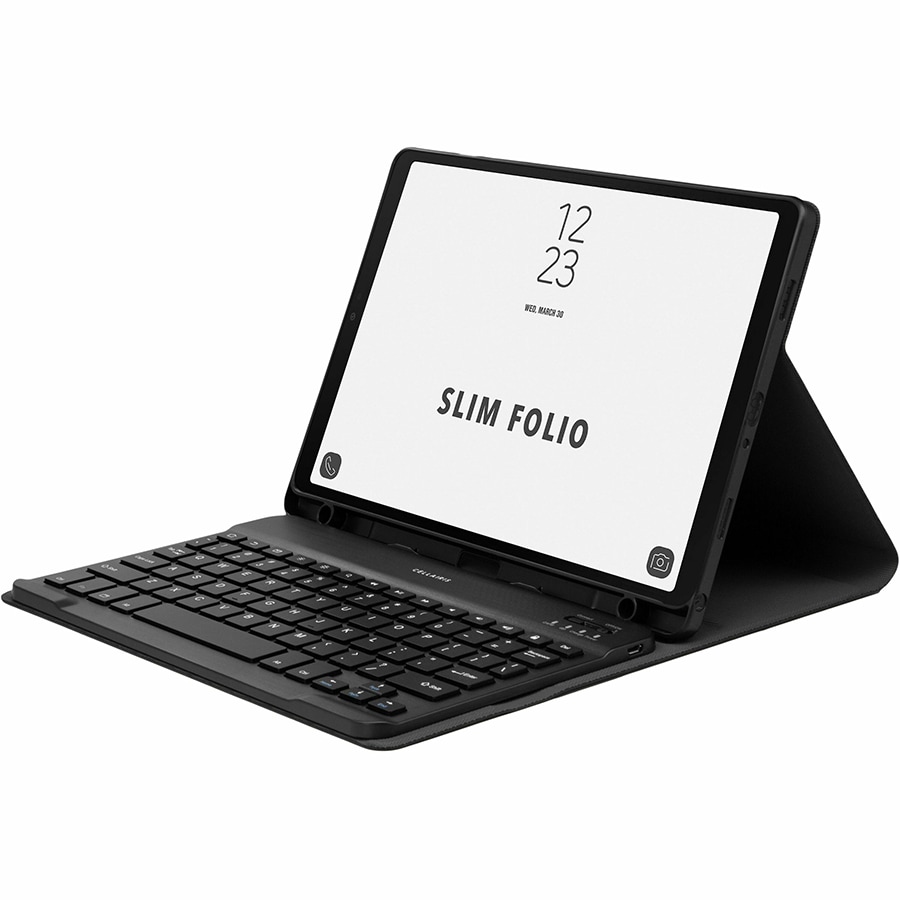 Cellairis Slim Folio Keyboard/Cover Case for 11" Samsung Galaxy Tab A9+ Tablet