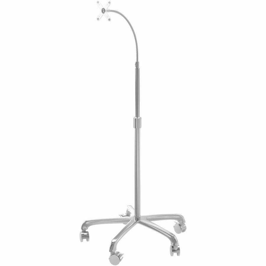 CTA Digital Heavy Duty Rolling Floor Stand w/ VESA compatible Flexible Goos