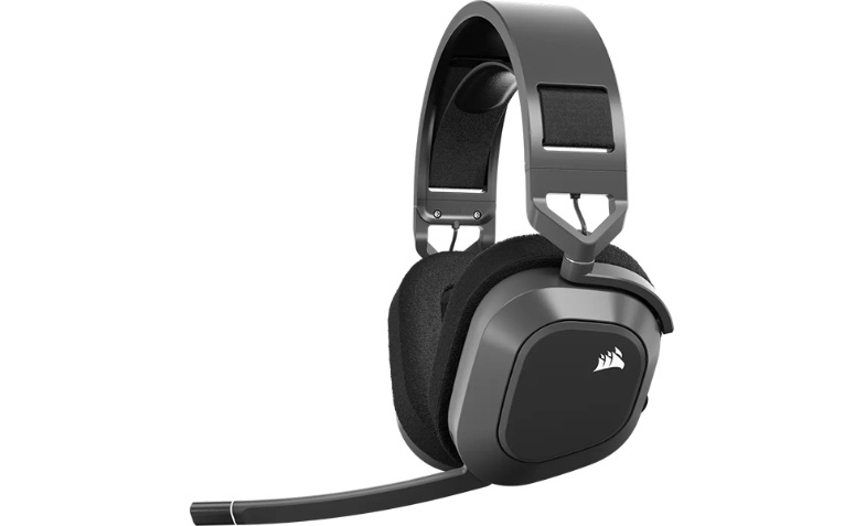 ヘッドホン Corsair HS80 MAX wireless CORSAIR HS80 Max Wireless Gaming Headset - Steel Gray - CA-9011295