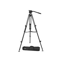 E-Image EK610 tripod - 2-stage, aluminum, 65mm, fluid head, 6.6lbs payload