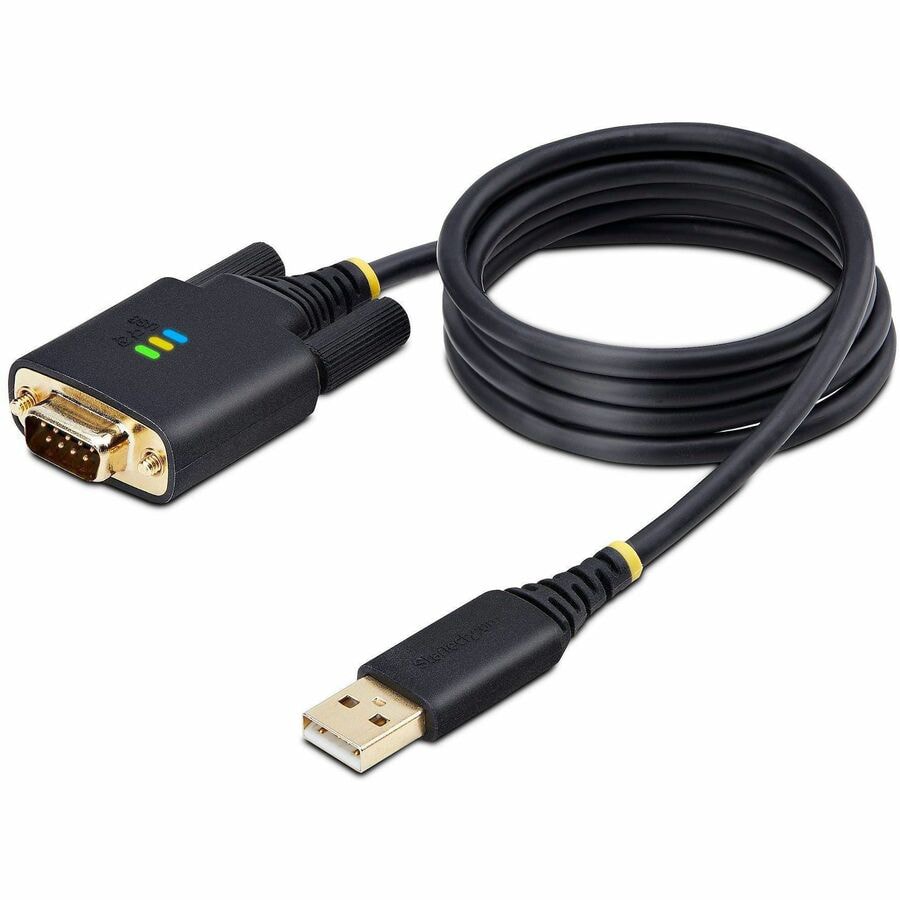 StarTech.com 3ft (1m) USB to Serial Adapter Cable, COM Retention, FTDI IC,